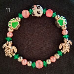 Animal Charm Beaded Bracelet